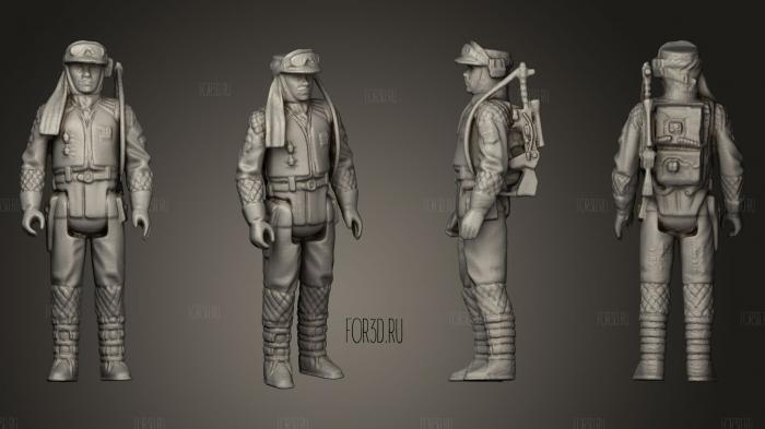 Rebel Commander stl model for CNC